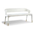 Meridian Furniture Destiny Cream Velvet Bench