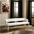Meridian Furniture Destiny Cream Velvet Bench