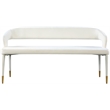 Meridian Furniture Destiny Cream Velvet Bench