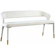 Meridian Furniture Destiny Cream Velvet Bench
