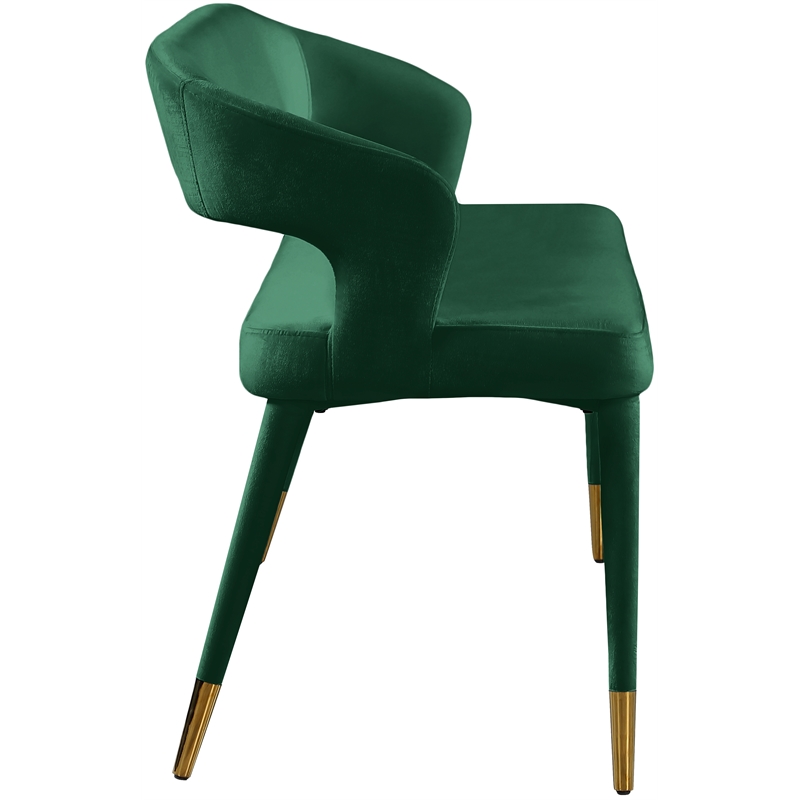 Meridian Furniture Destiny Green Velvet Bench