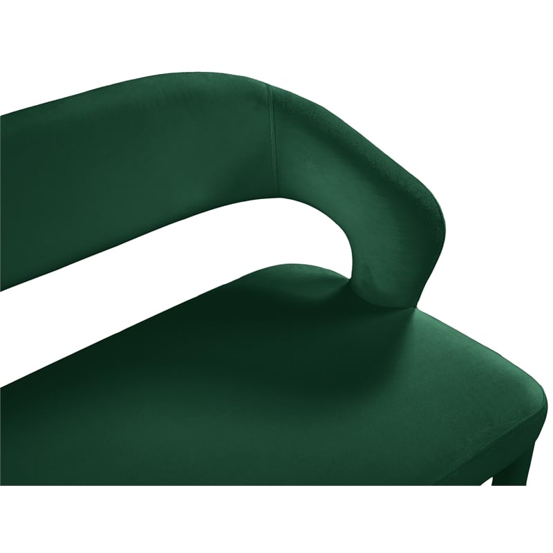 Meridian Furniture Destiny Green Velvet Bench