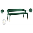Meridian Furniture Destiny Green Velvet Bench