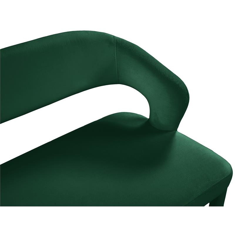 Meridian Furniture Destiny Green Velvet Bench