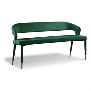 Meridian Furniture Destiny Green Velvet Bench