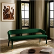 Meridian Furniture Destiny Green Velvet Bench