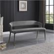 Meridian Furniture Destiny Grey Velvet Bench