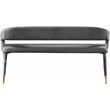 Meridian Furniture Destiny Grey Velvet Bench