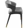 Meridian Furniture Destiny Grey Velvet Bench