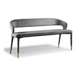 Meridian Furniture Destiny Grey Velvet Bench