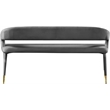 Meridian Furniture Destiny Grey Velvet Bench