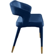 Meridian Furniture Destiny Navy Velvet Bench