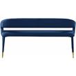 Meridian Furniture Destiny Navy Velvet Bench