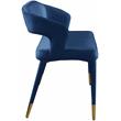 Meridian Furniture Destiny Navy Velvet Bench