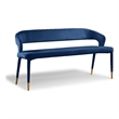 Meridian Furniture Destiny Navy Velvet Bench