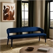Meridian Furniture Destiny Navy Velvet Bench