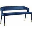 Meridian Furniture Destiny Navy Velvet Bench