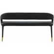 Meridian Furniture Destiny Black Vegan Leather Bench