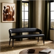 Meridian Furniture Destiny Black Vegan Leather Bench