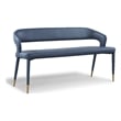 Meridian Furniture Destiny Navy Vegan Leather Bench