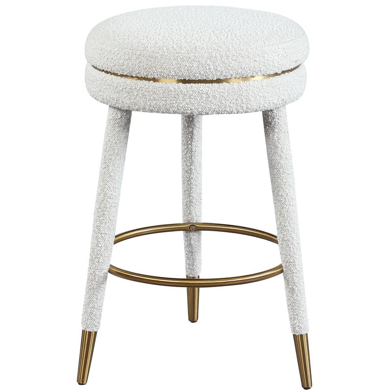 Cream fabric bar online stools