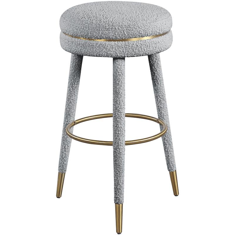 Fabric grey bar stools hot sale