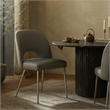 Meridian Furniture Logan Grey Vegan Leather Dining Chair