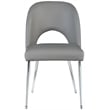 Meridian Furniture Logan Grey Vegan Leather Dining Chair