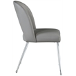 Meridian Furniture Logan Grey Vegan Leather Dining Chair