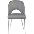 Meridian Furniture Logan Grey Vegan Leather Dining Chair