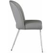 Meridian Furniture Logan Grey Vegan Leather Dining Chair