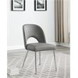 Meridian Furniture Logan Grey Vegan Leather Dining Chair