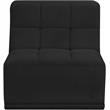 Meridian Furniture Relax Black Velvet Armless Chair