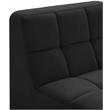 Meridian Furniture Relax Black Velvet Armless Chair