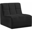 Meridian Furniture Relax Black Velvet Armless Chair