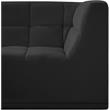 Meridian Furniture Relax Black Velvet Corner Chair