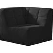 Meridian Furniture Relax Black Velvet Corner Chair