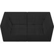 Meridian Furniture Relax Black Velvet Modular Sofa