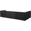 Meridian Furniture Relax Black Velvet Modular Sectional