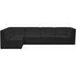 Meridian Furniture Relax Black Velvet Modular Sectional