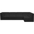 Meridian Furniture Relax Black Velvet Modular Sectional