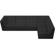 Meridian Furniture Relax Black Velvet Modular Sectional