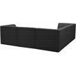 Meridian Furniture Relax Black Velvet Modular Sectional