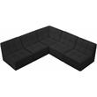 Meridian Furniture Relax Black Velvet Modular Sectional