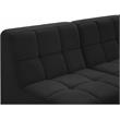 Meridian Furniture Relax Black Velvet Modular Sectional