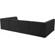 Meridian Furniture Relax Black Velvet Modular Sectional