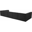 Meridian Furniture Relax Black Velvet Modular Sectional