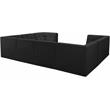Meridian Furniture Relax Black Velvet Modular Sectional
