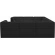 Meridian Furniture Relax Black Velvet Modular Sectional