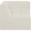 Meridian Furniture Relax Cream Velvet Corner Chair